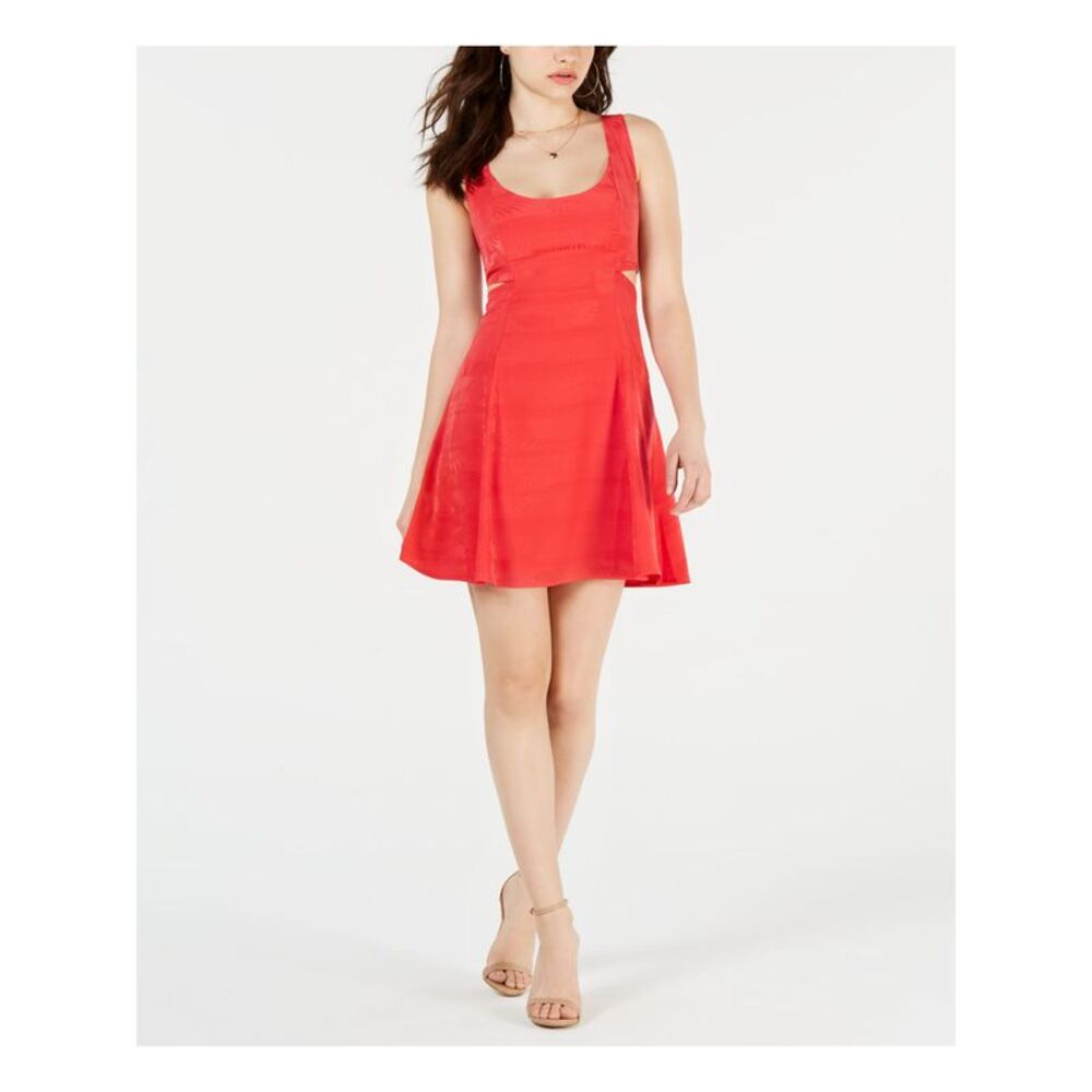 Guess Red Sleeveless Mini Dress